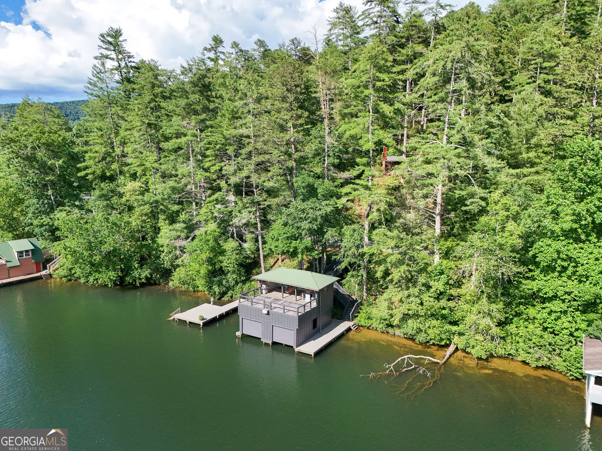 1799 Seed Lake Road Lakemont, GA 30552 - Photo 42 of 42 a aerial view of a house with a garden