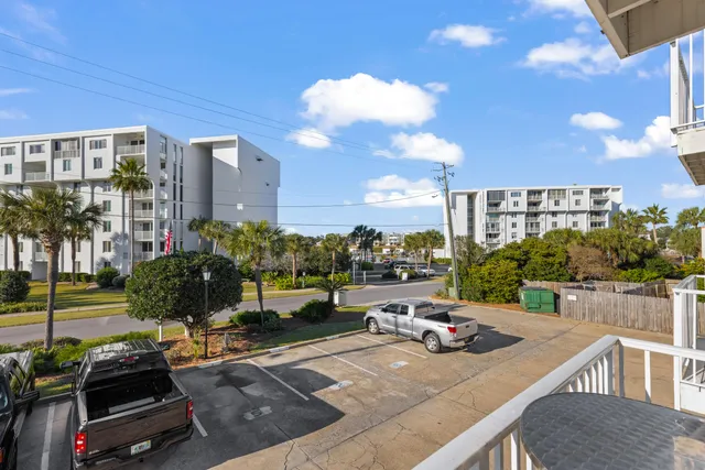 a view of a terrace with sitting area