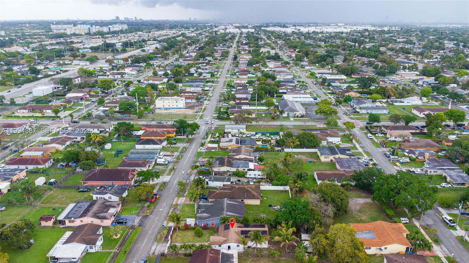 5632 Southwest 19th Street West Park, FL 33023 - Photo 35 of 43 an aerial view of residential houses with city view