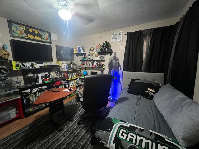 a room with furniture and a flat screen tv