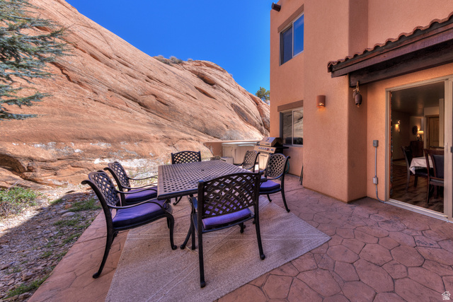 3461 Westwater Road, Unit 6 Moab, UT 84532 - Photo 30 of 33 View of patio featuring outdoor dining area and area for grilling
