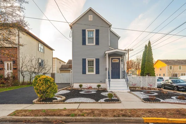 a front view of a house
