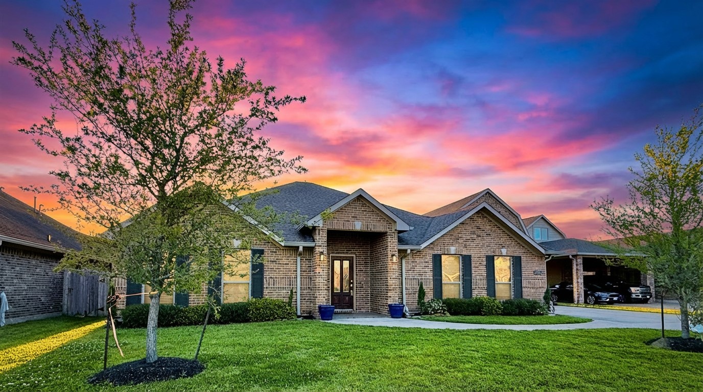 2504 Rosa Rita Drive League City, TX 77573 - Photo 43 of 44 a front view of a house with a yard and trees