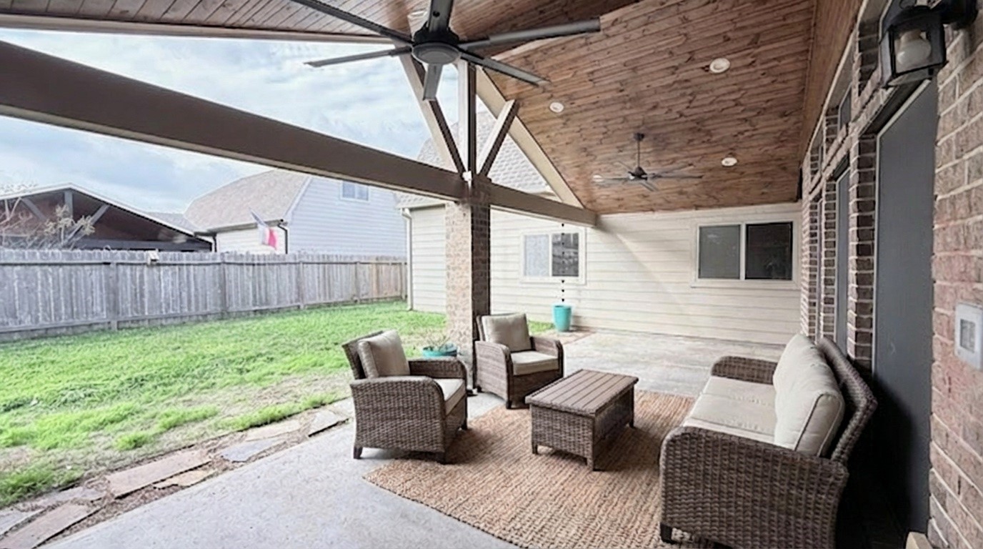 2504 Rosa Rita Drive League City, TX 77573 - Photo 5 of 44 a outdoor living space with furniture and garden view