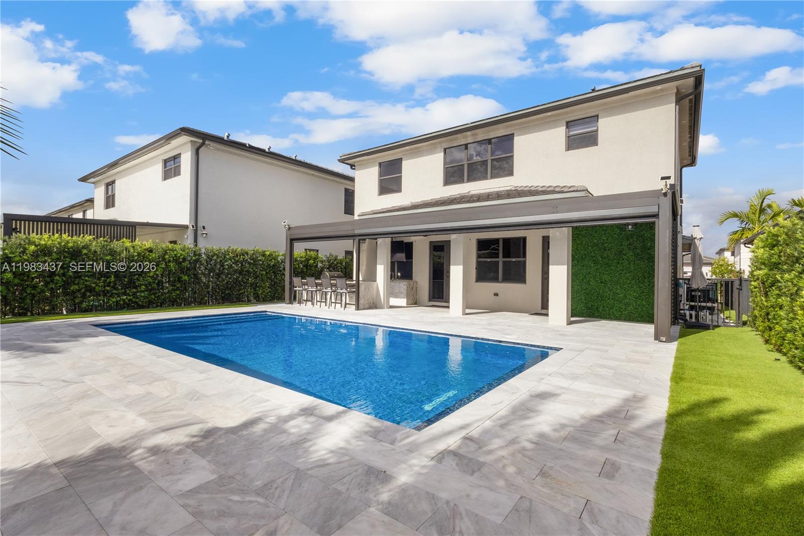 4335 Southwest 174th Avenue Miramar, FL 33029 - Photo 41 of 58 a view of pool with yard