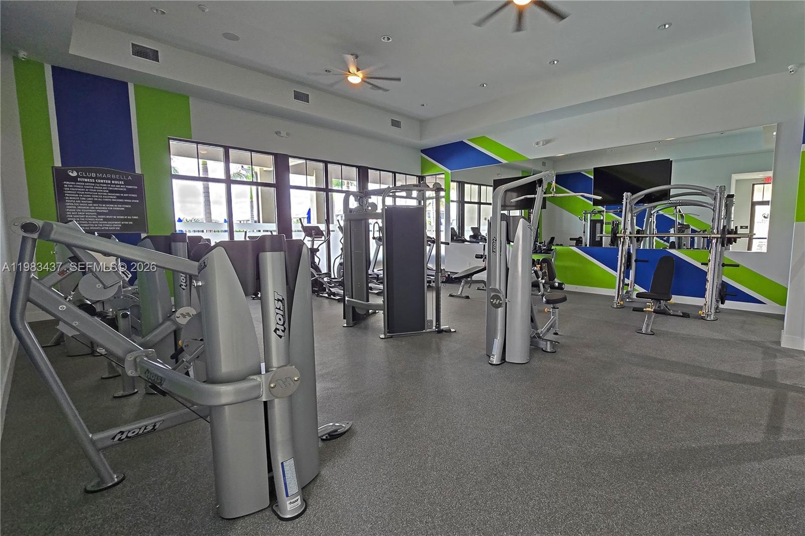 4335 Southwest 174th Avenue Miramar, FL 33029 - Photo 49 of 58 a view of a room with gym equipment