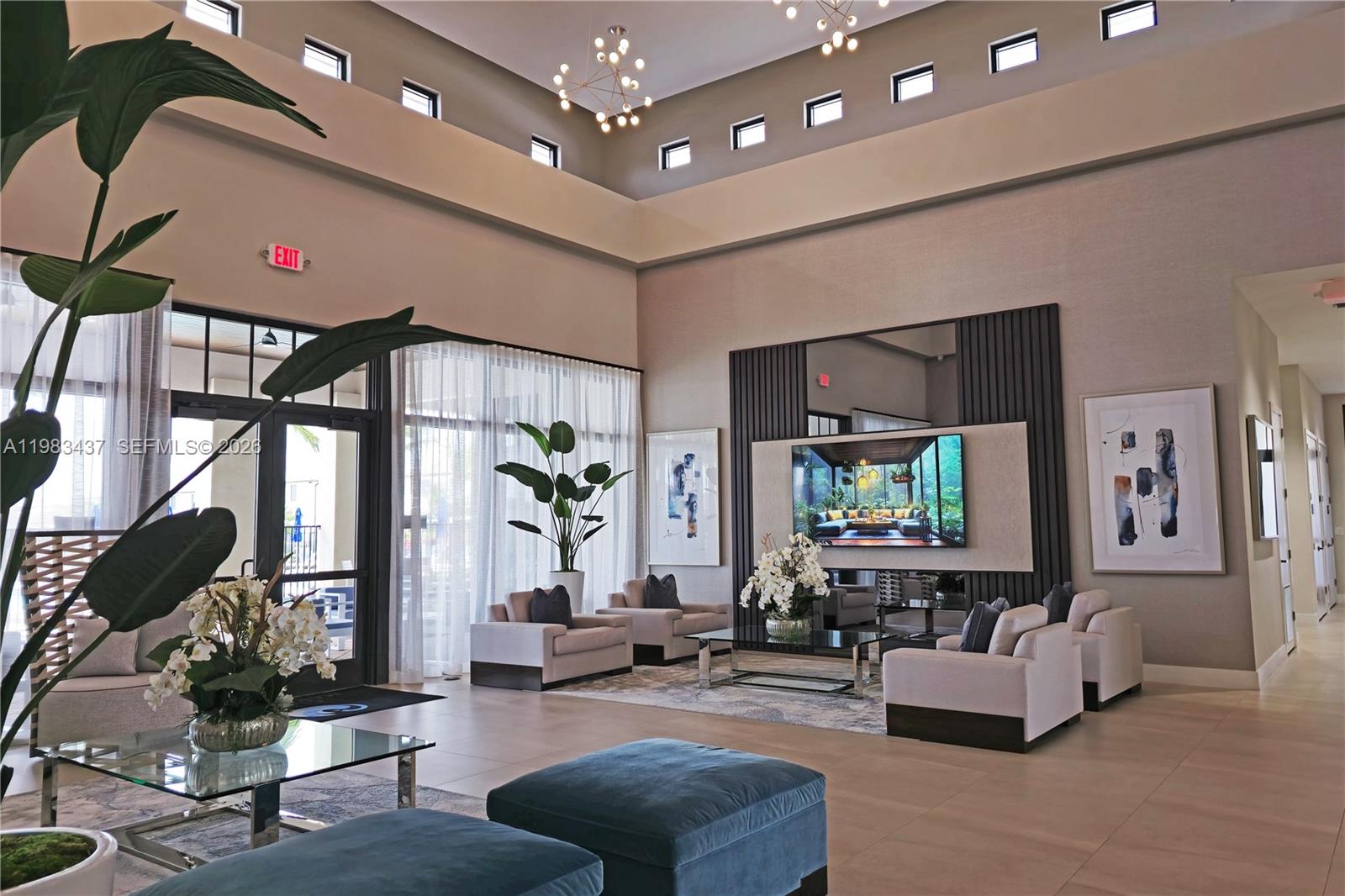 4335 Southwest 174th Avenue Miramar, FL 33029 - Photo 50 of 58 a living room with furniture and a large window