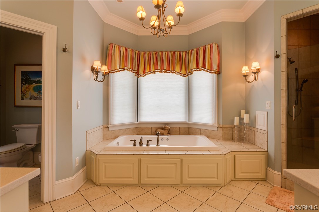 1248 Hobbs Mill Road Wilsons, VA 23894 - Photo 14 of 50 a spacious bathroom with a bathtub and a shower