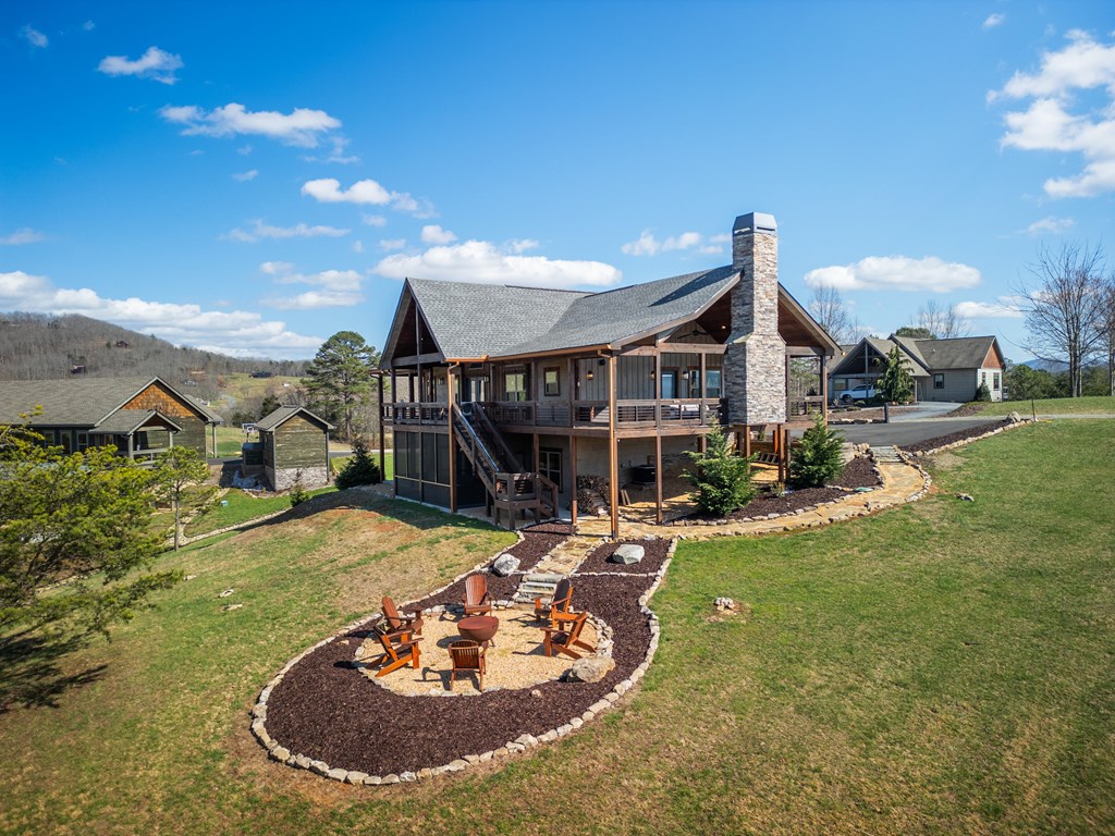 102 High Mdws Trail Morganton, GA 30560 - Photo 37 of 45 a view of a house with swimming pool