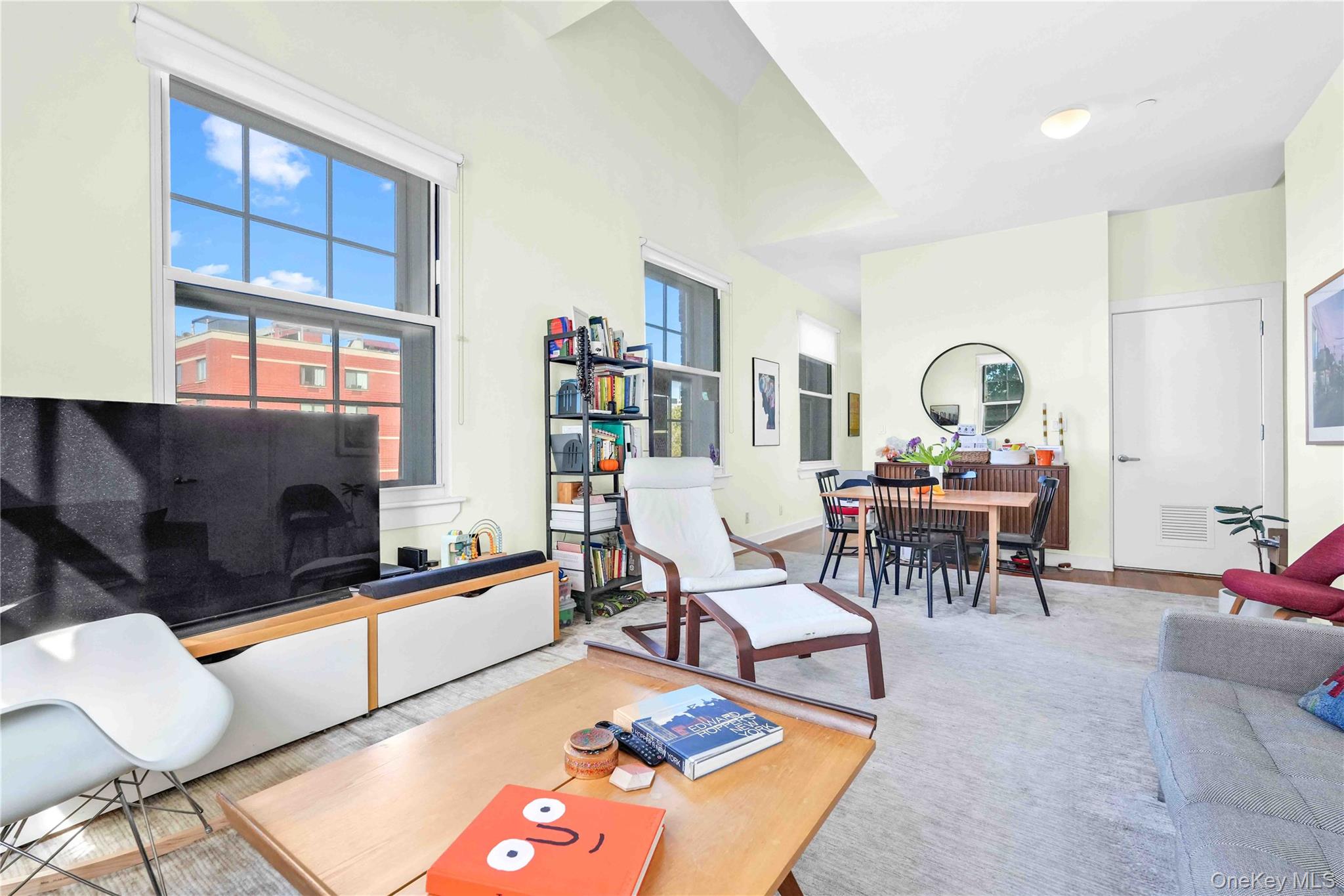 401 Hicks Street, Unit 5B Brooklyn, NY 11201 - Photo 4 of 28 a living room with furniture and a flat screen tv