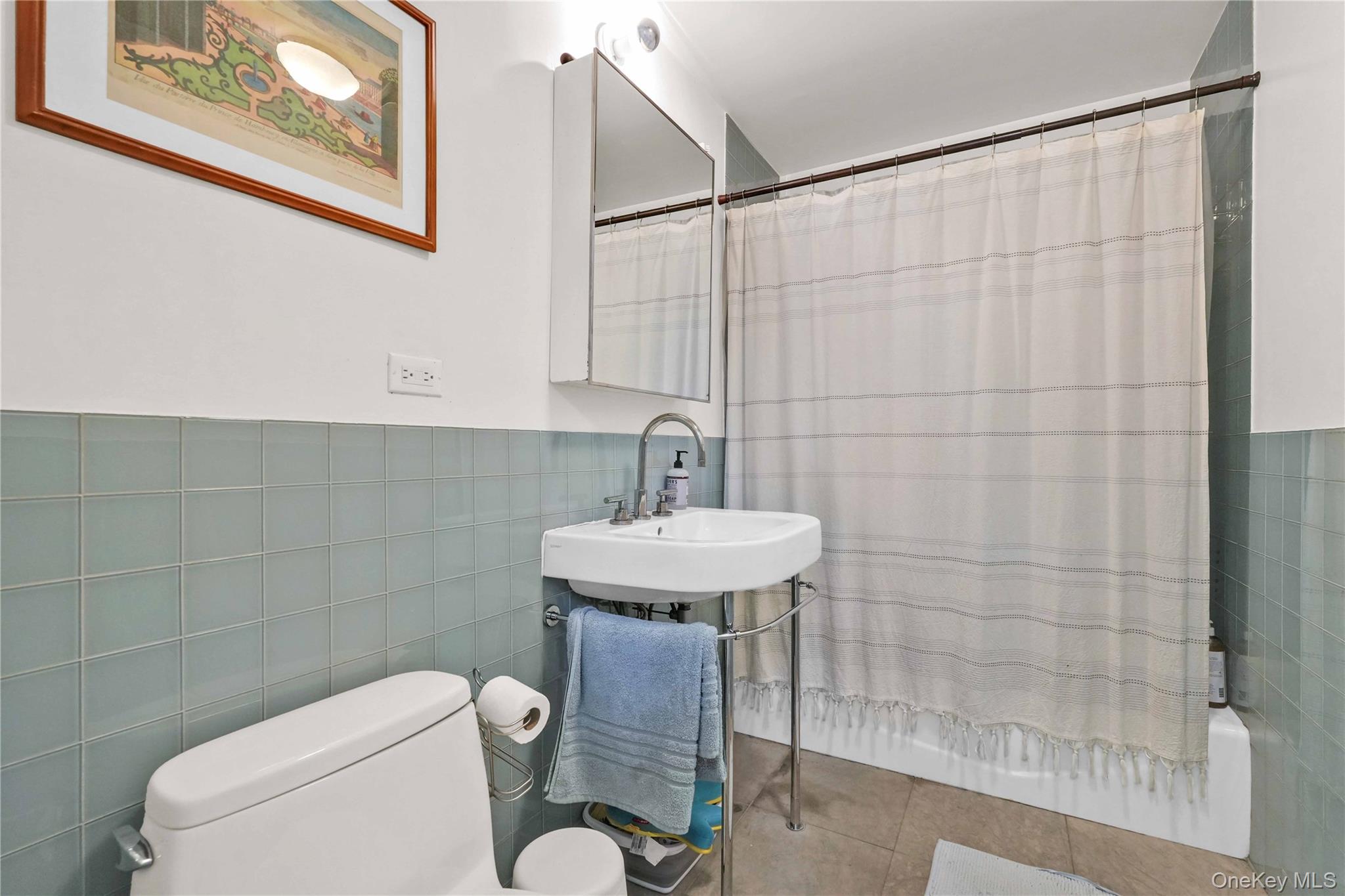 401 Hicks Street, Unit 5B Brooklyn, NY 11201 - Photo 9 of 28 a bathroom with a sink a toilet and shower