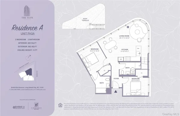 $1,888,000 | 25-08 43rd Street, Unit PH3A | Astoria