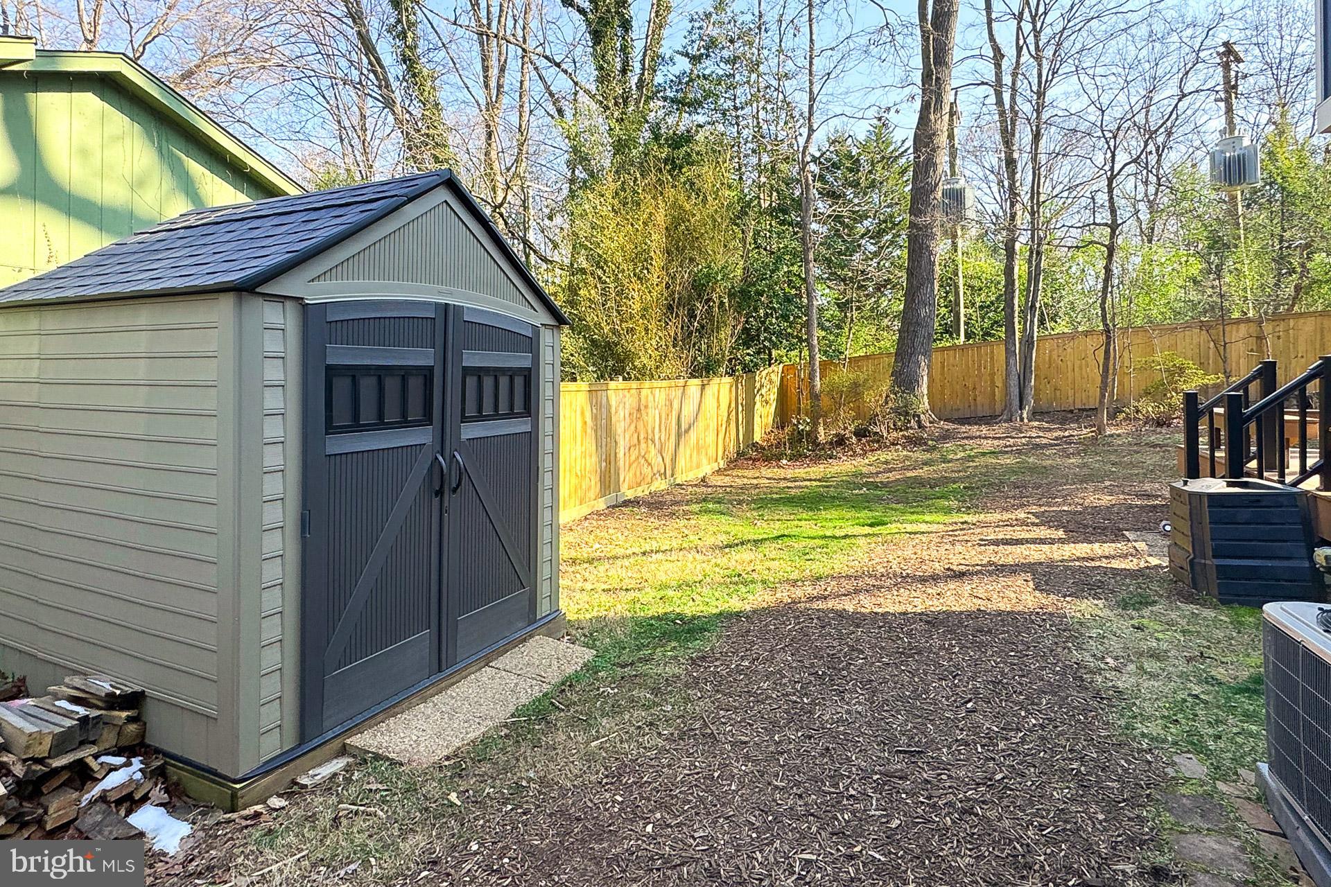 5347 Aylor Road Fairfax, VA 22032 - Photo 52 of 61 Maintenance Free Storage Shed Tucked Away
