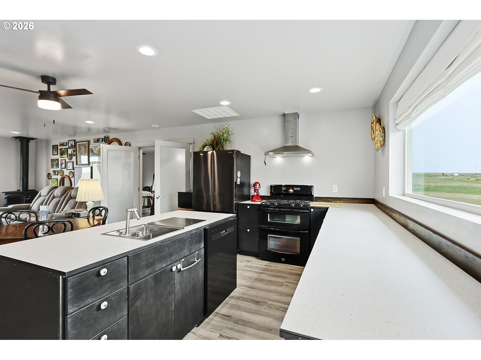 15 Levin Lane Goldendale, WA 98620 - Photo 14 of 47 a kitchen with a sink stove and refrigerator