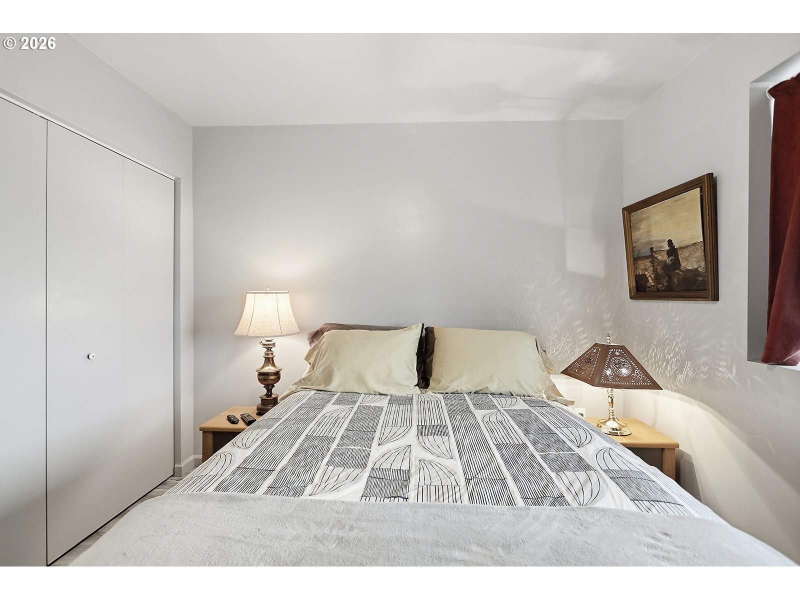 15 Levin Lane Goldendale, WA 98620 - Photo 34 of 47 a bedroom with a bed and painting on the wall