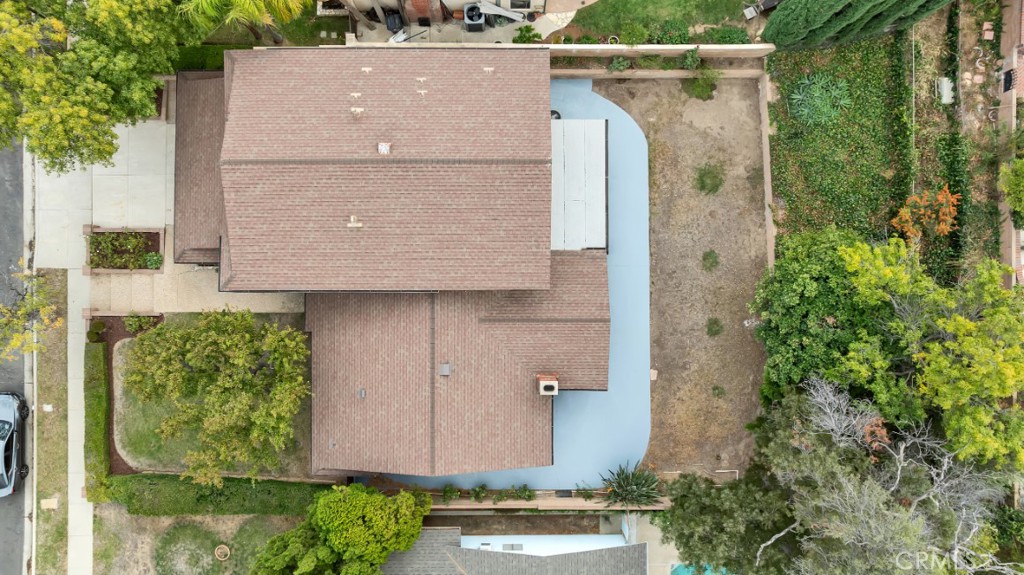 19034 Killoch Way Porter Ranch, CA 91326 - Photo 40 of 42 an aerial view of a house with a yard and large tree