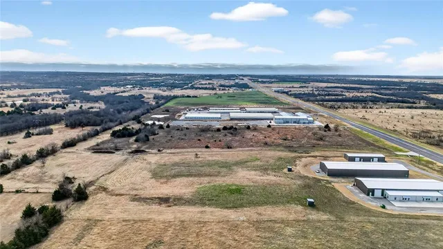 an aerial view of a city