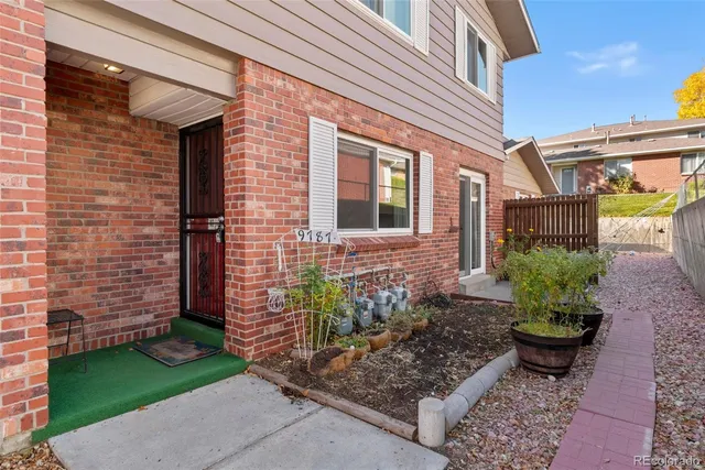 a front view of a house