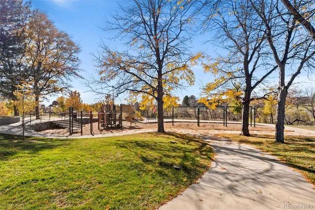 a view of yard with swimming pool
