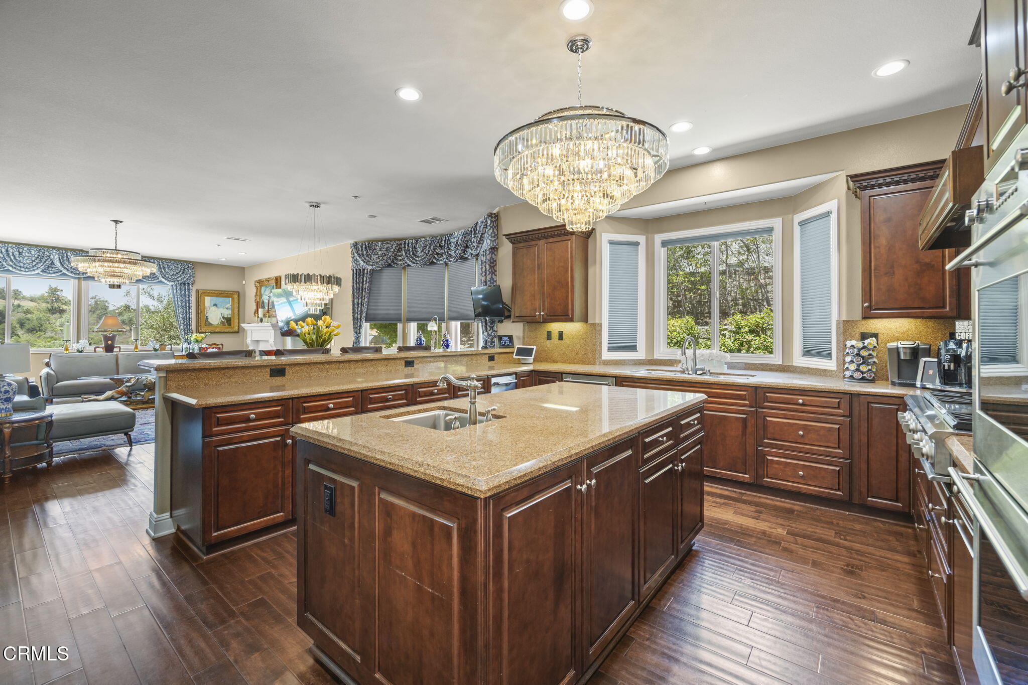 12390 Nelson Road Moorpark, CA 93021 - Photo 15 of 66 a kitchen with a stove sink and a refrigerator