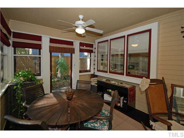 600 Latham Way Raleigh, NC 27604 - Photo 18 of 25 This screened porch could easily be changed to a sunroom simply by adding windows instead of screens. Screened Porch