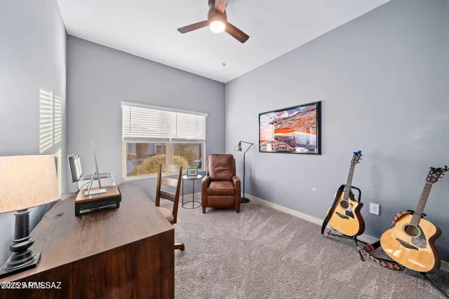 a room with furniture and a window