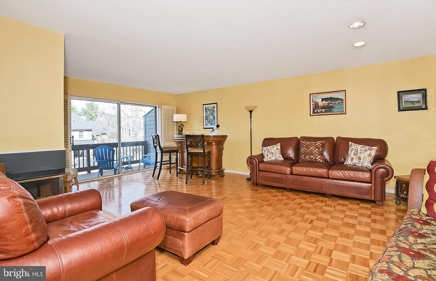 42 Chicopee Drive Princeton, NJ 08540 - Photo 3 of 20 Living/Dining Room with Balcony