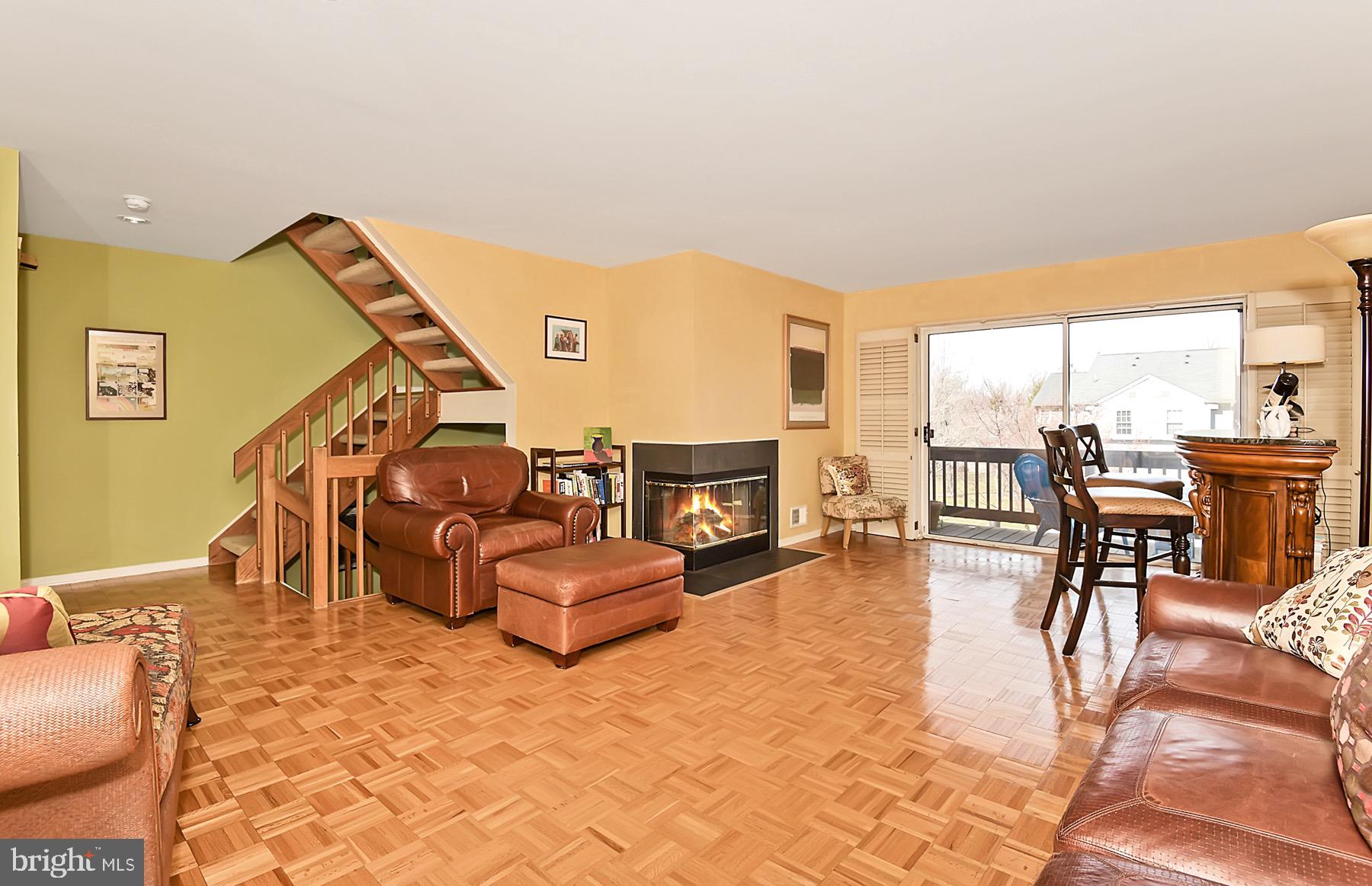 42 Chicopee Drive Princeton, NJ 08540 - Photo 4 of 20 Living/Dining Room with Balcony