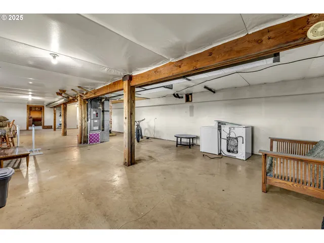 a view of a livingroom with a staircase