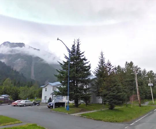 a view of a city with tall buildings