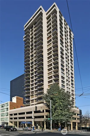 a front view of a building