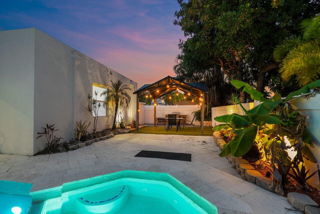 2611 Northeast 49th Street Lighthouse Point, FL 33064 - Photo 52 of 56 Twilight Spa & Gazebo W