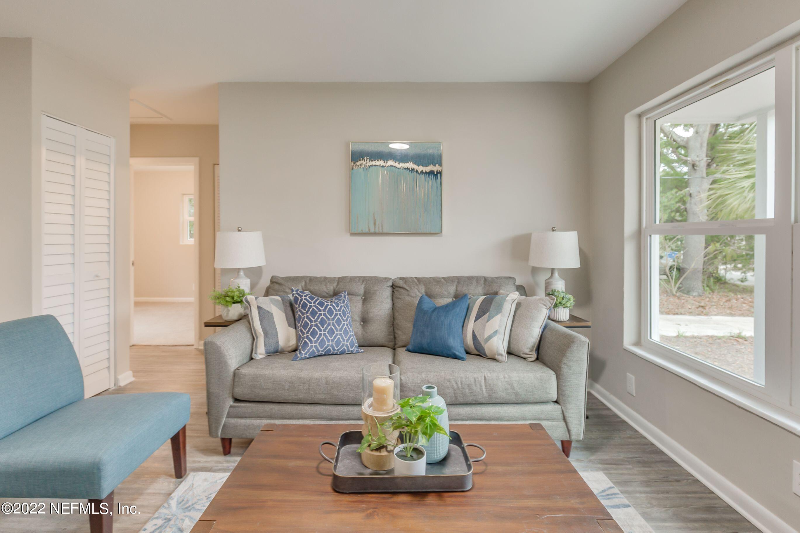 7436 Bamberg Road Jacksonville, FL 32277 - Photo 7 of 28 a living room with furniture and a large window