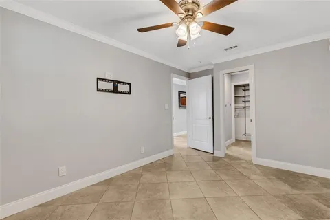 a view of a porch with a door
