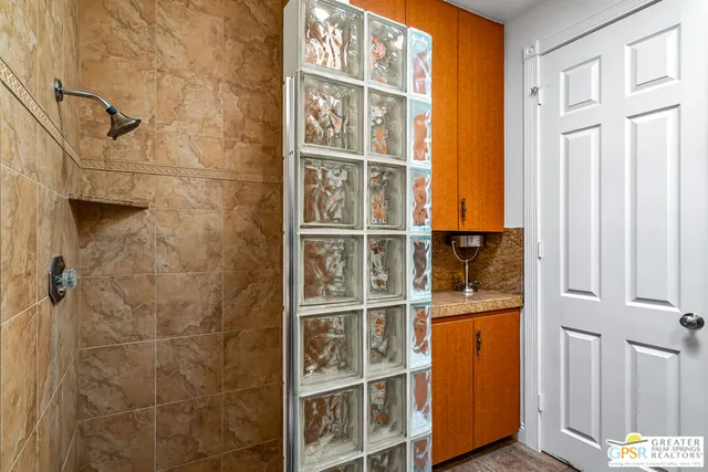 a outdoor space with furniture