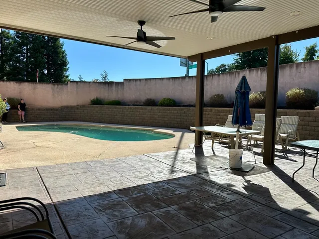 a view of a swimming pool