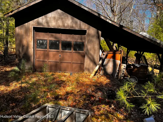 a house with trees in front of it