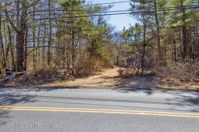 a view of a yard with street