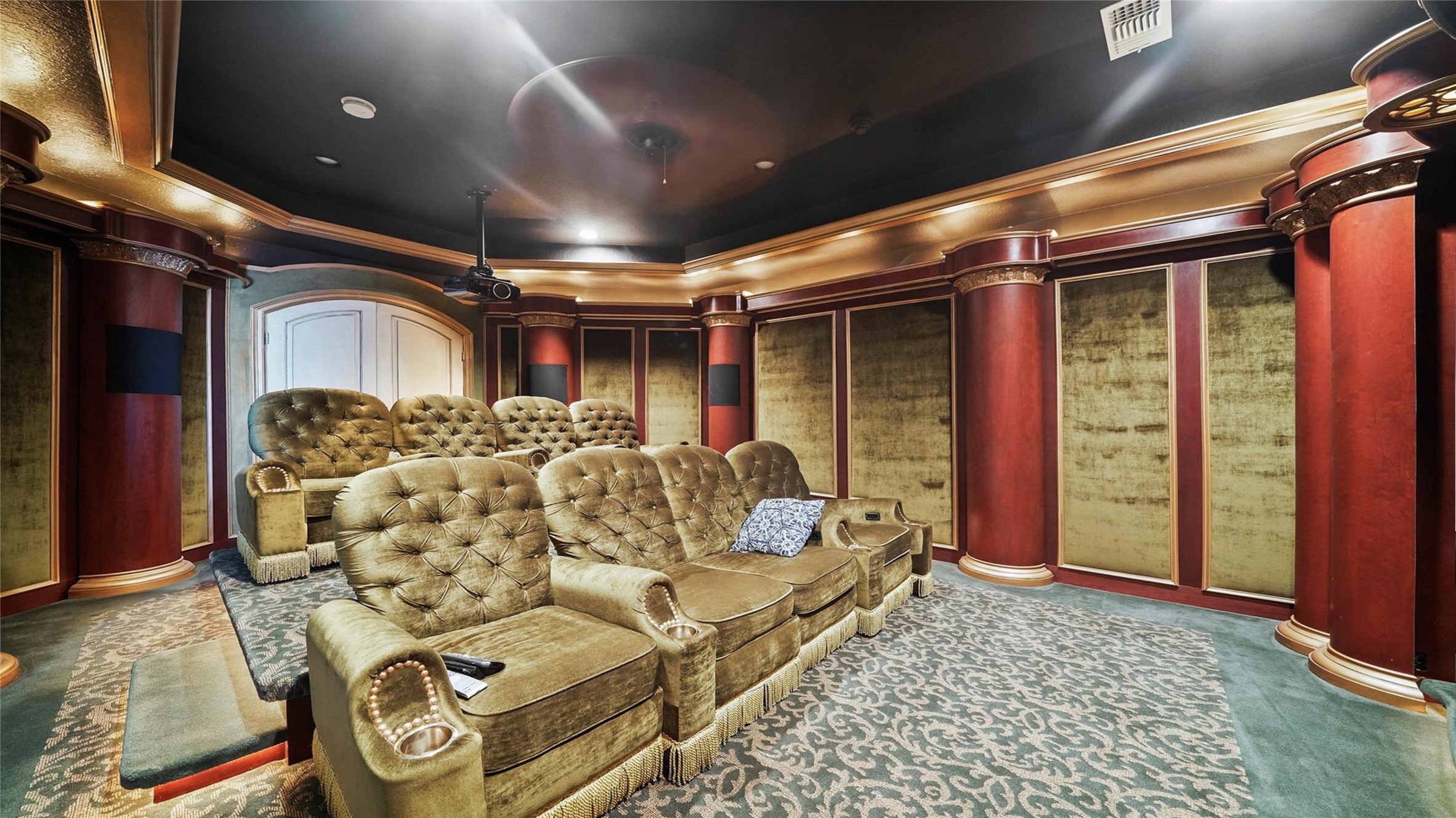 25207 Hideaway Run Drive Spring, TX 77389 - Photo 36 of 49 Electronic auto-recline seating for 8, a 110" movie screen & projector system