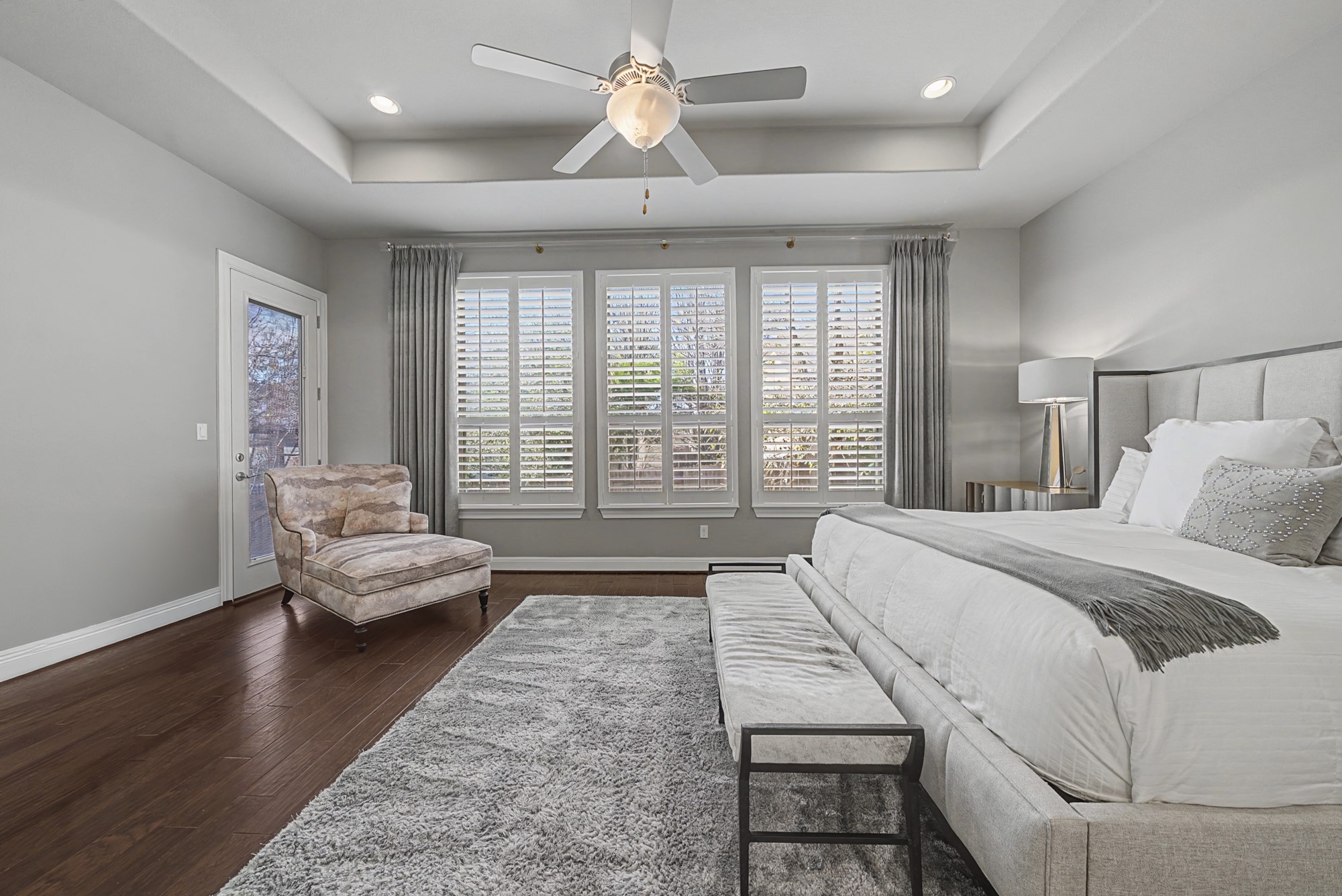 16024 La Rosa Drive Bee Cave, TX 78738 - Photo 22 of 39 Enjoy backyard patio access and high-end draperies.