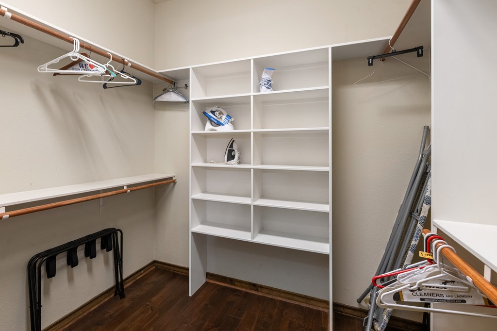 3801-1 Club House Road Kerrville, TX 78028 - Photo 12 of 26 a view of walk in closet with empty racks