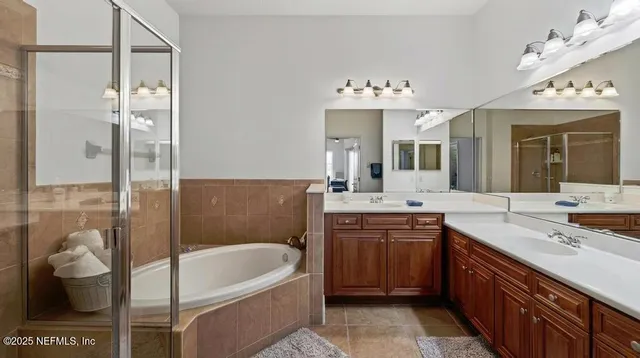 a view of a city with tall buildings