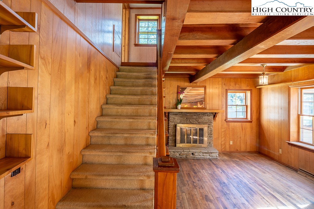 492 Payne Branch Road Boone, NC 28607 - Photo 14 of 49 a view of an entryway with wooden floor and door