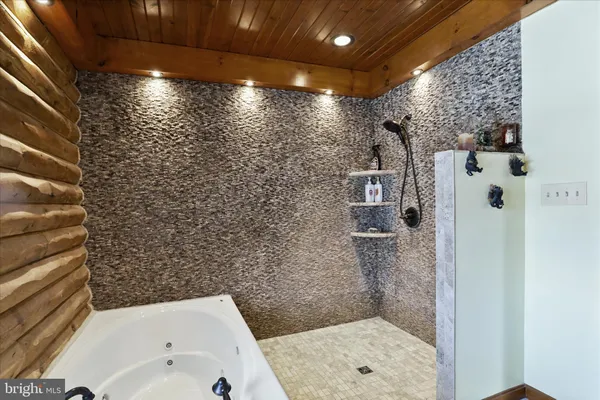 a view of a room with racks