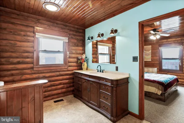 a view of a terrace with sky view