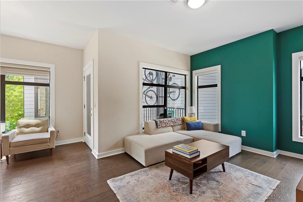46 Moda Lane Atlanta, GA 30307 - Photo 21 of 31 a living room with furniture and a window