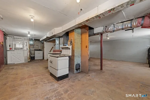 a view of storage and utility room