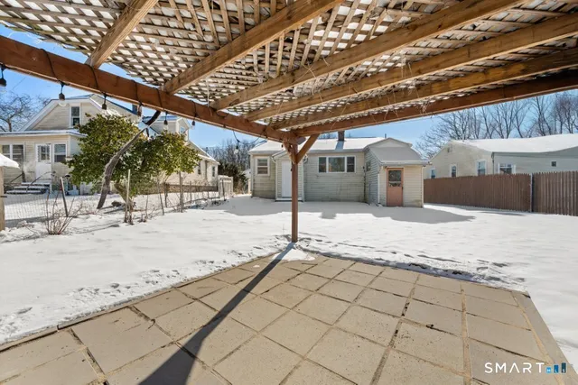 a view of a backyard of a house