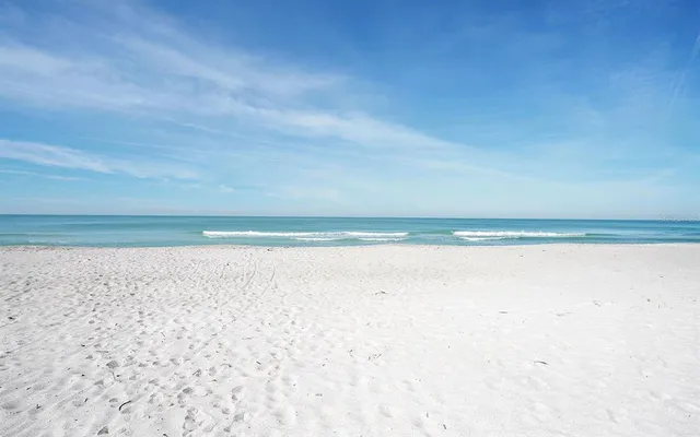 a view of an ocean beach