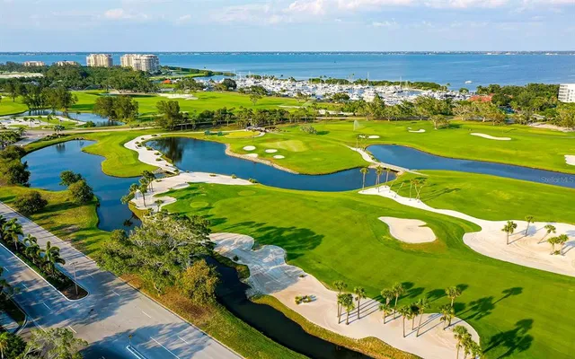 an aerial view of a ocean view